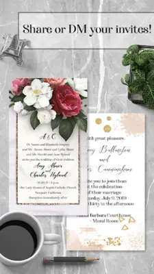 Wedding Reception Invitation android App screenshot 0